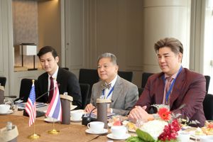 การประชุมหารือทวิภาคีร่วมกับคณะผู้แทนจากสหรัฐอเมริการะหว่างการประชุม APT PP22-4  